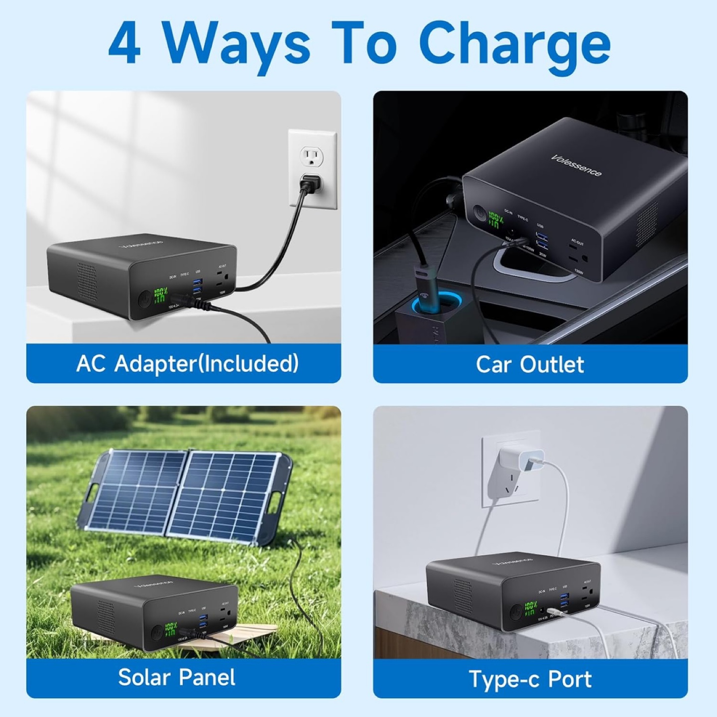 Volessence Portable Power Station 40000mAh/148Wh - photo 4