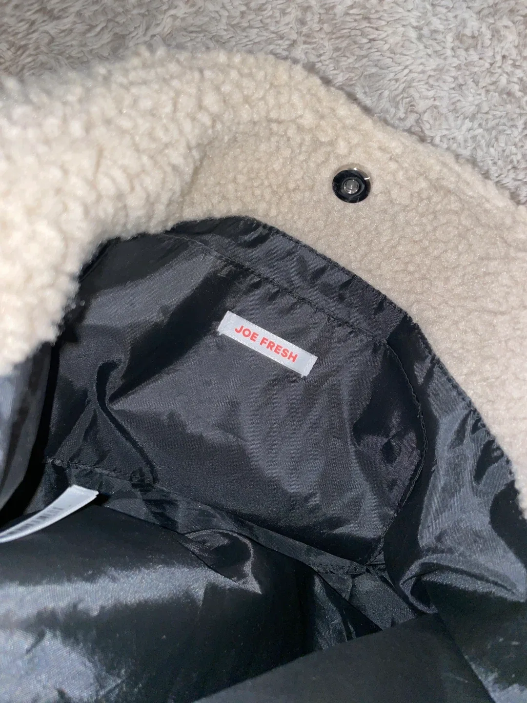 Joe Fresh Cream Sherpa Tote Bag image indicator(4)