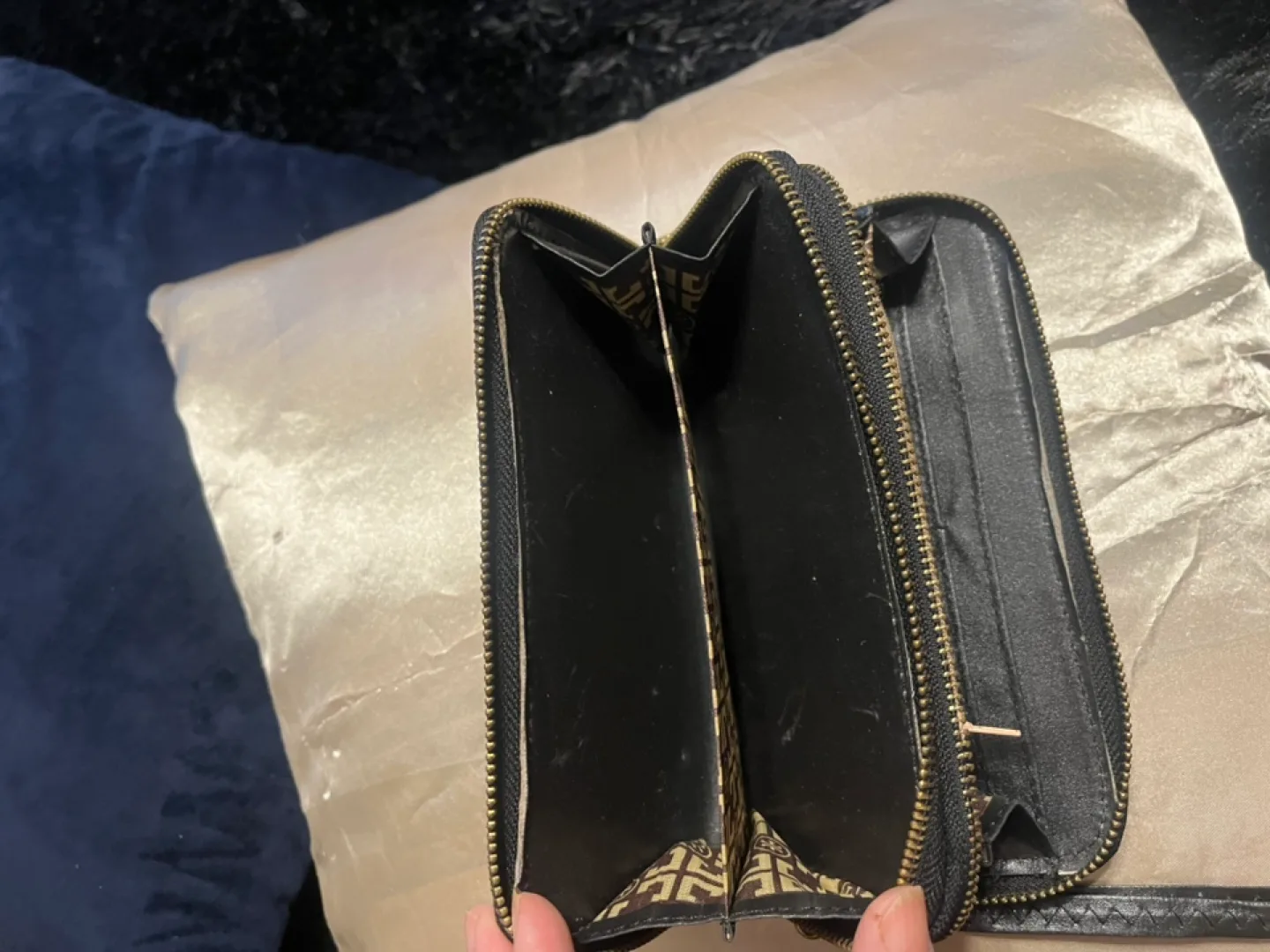 Tory Burch Black Leather Wristlet Wallet image indicator(5)