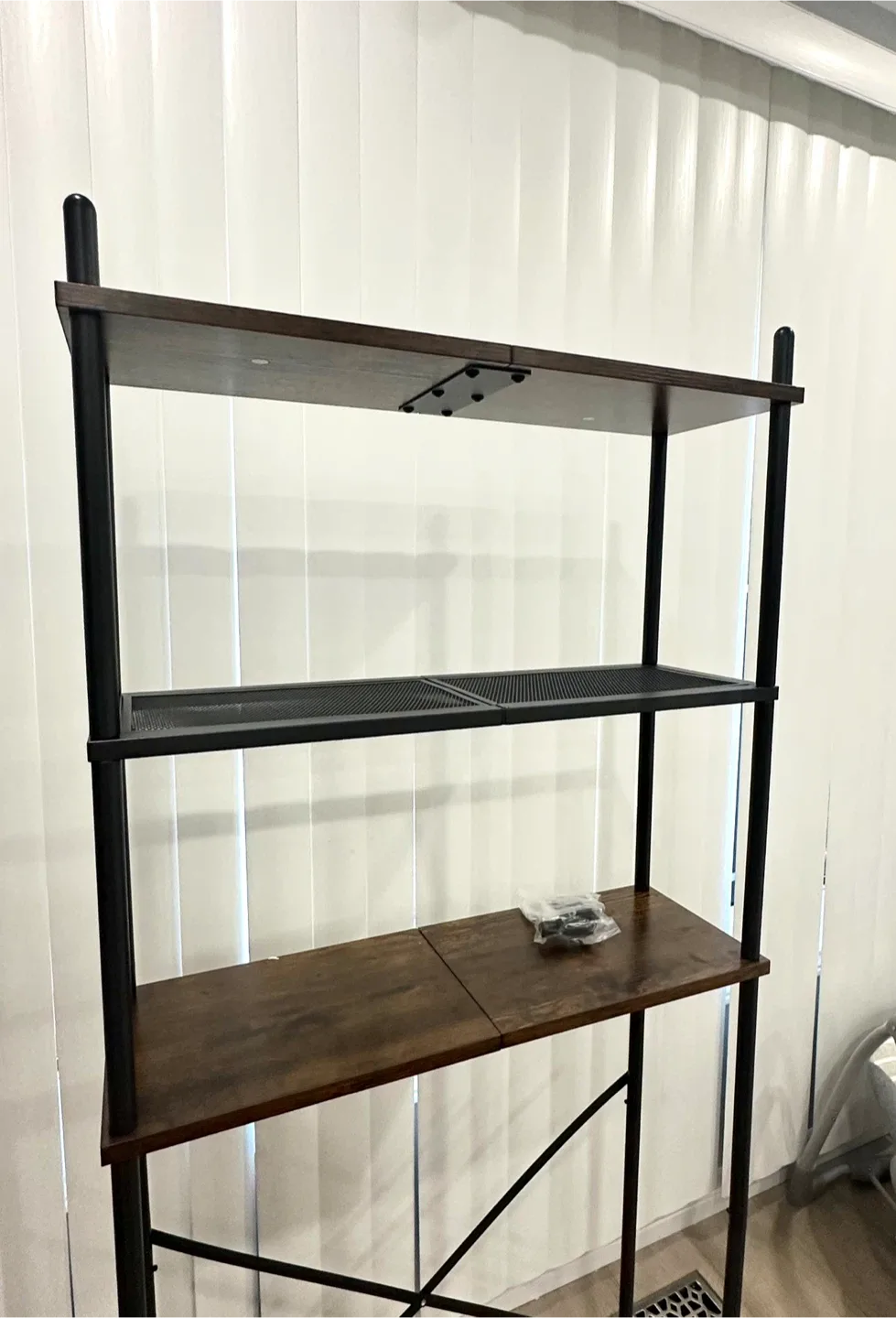 Over-the-Toilet Storage Shelf - Brown & Black image indicator(2)