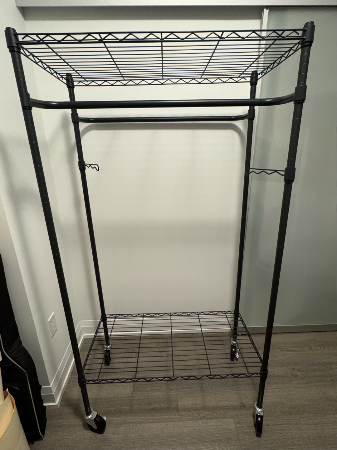 Black Metal Garment Rack