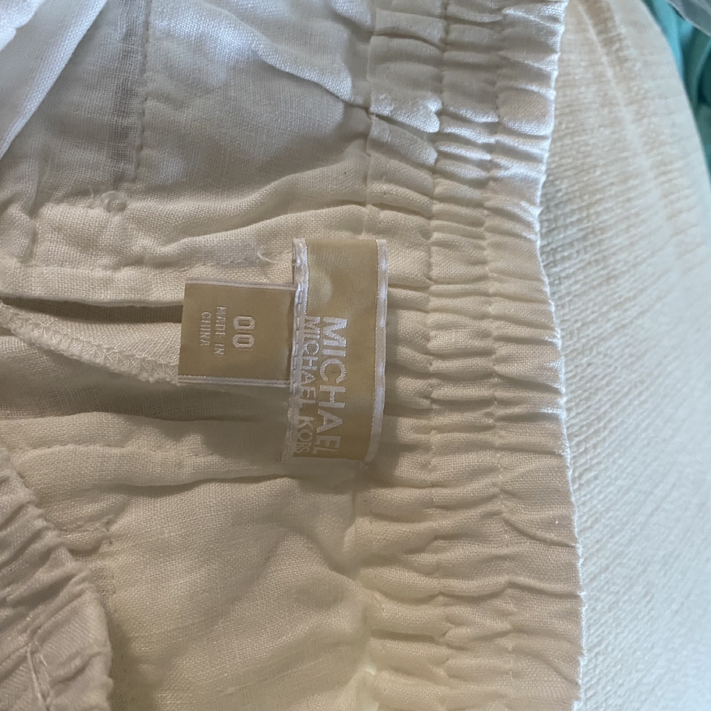 Michael Kors White Linen Pants - Size 00 - photo 4