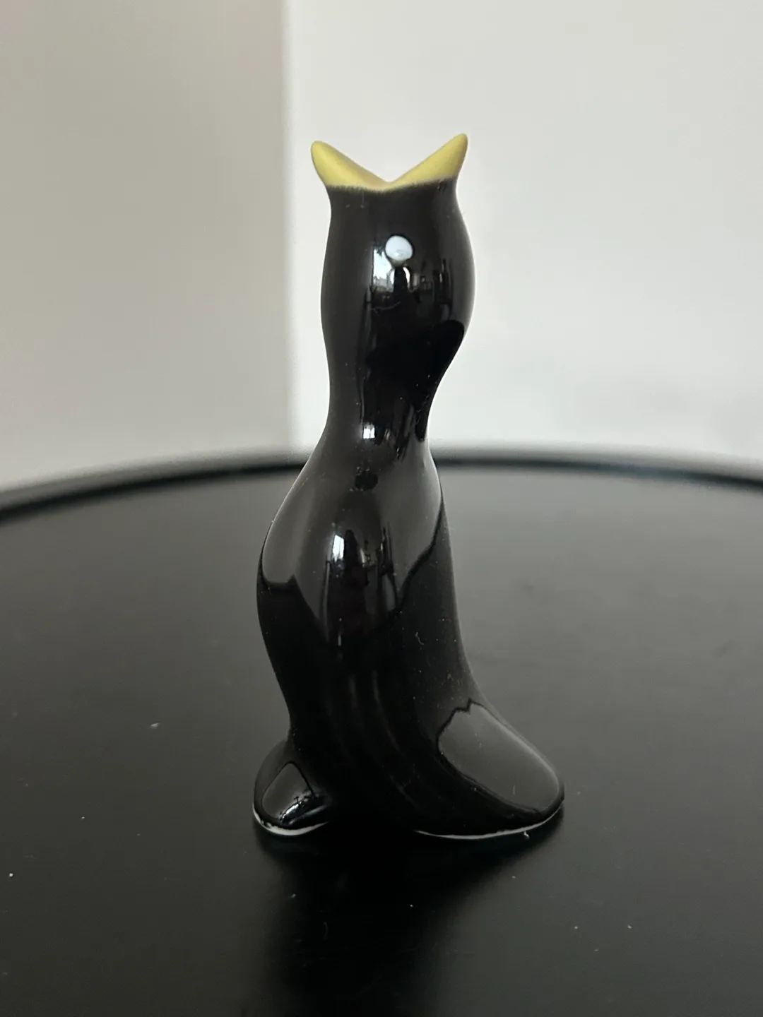 Black Ceramic Bird Figurine thumbnail