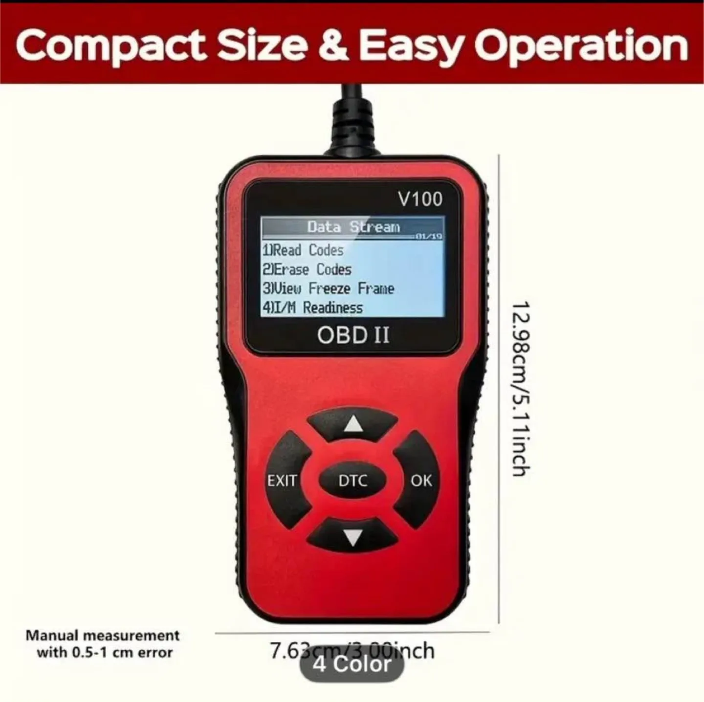 OBD Powered OBD2 Car Scanner V100 image indicator(2)
