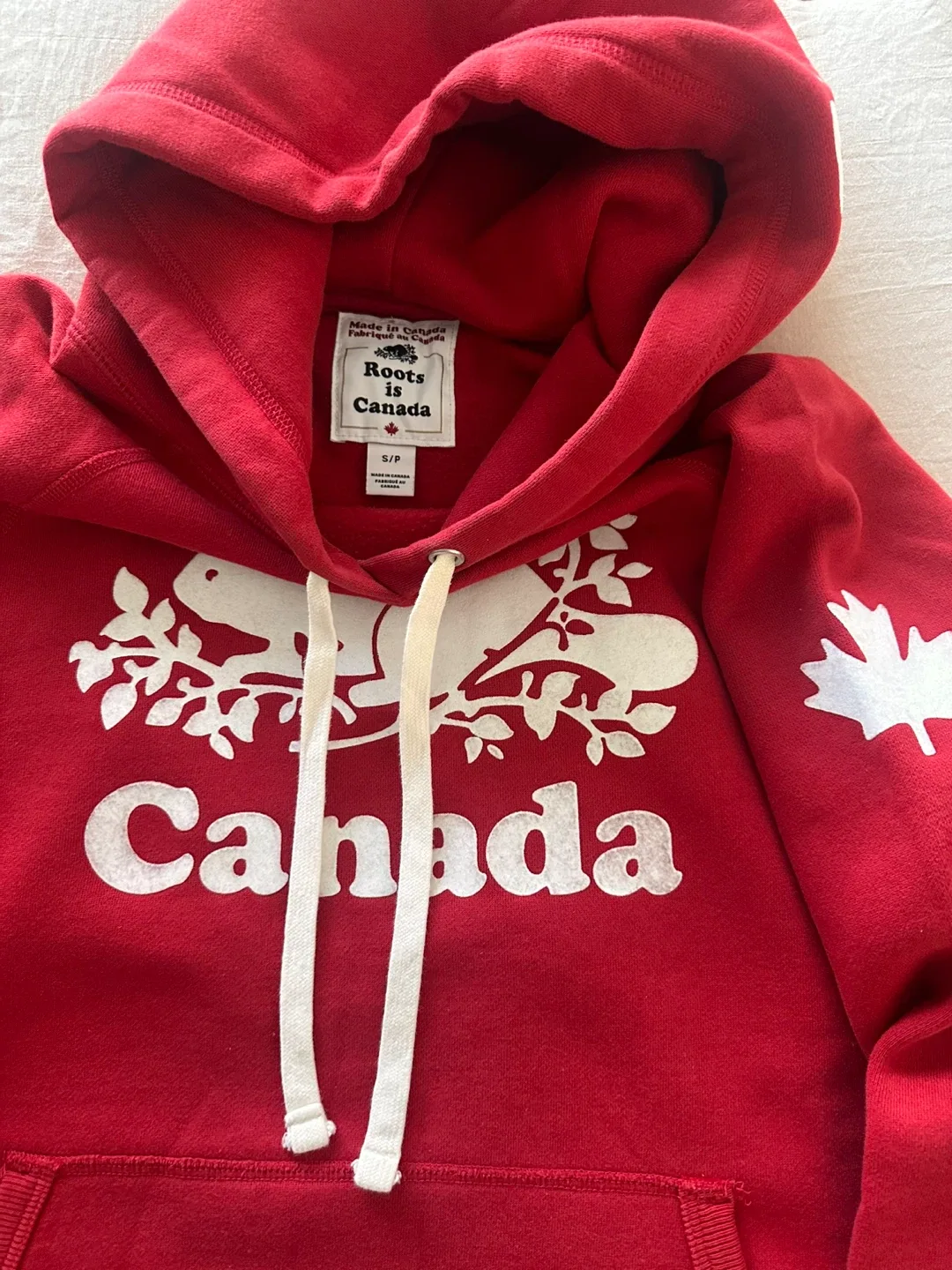 Roots Canada Red Hoodie - Size S/P thumbnail
