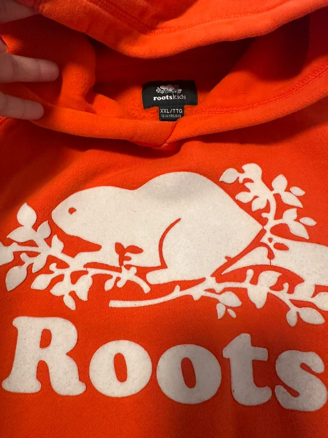 Roots Kids Orange Hoodie XXL (14 yrs) thumbnail