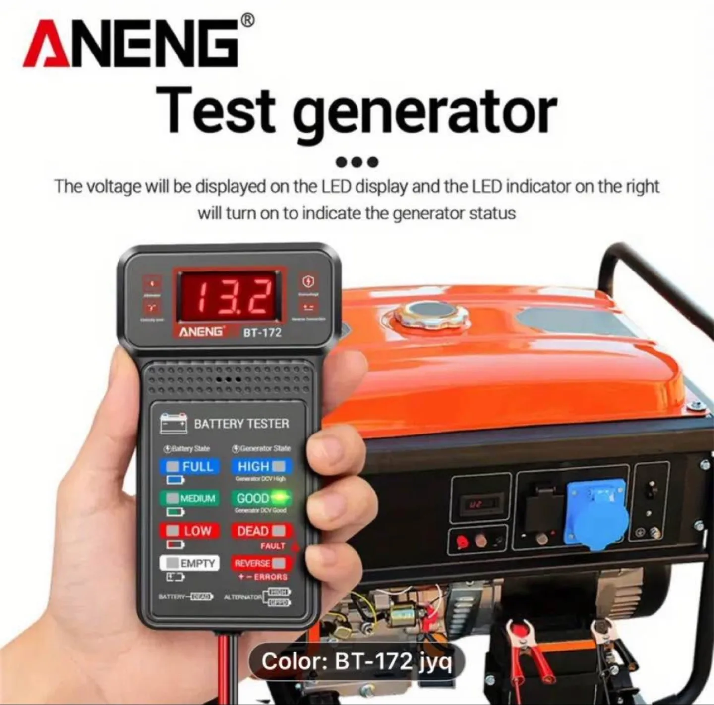 ANENG BT-172 12V Car Battery Tester with LED Display image indicator(7)