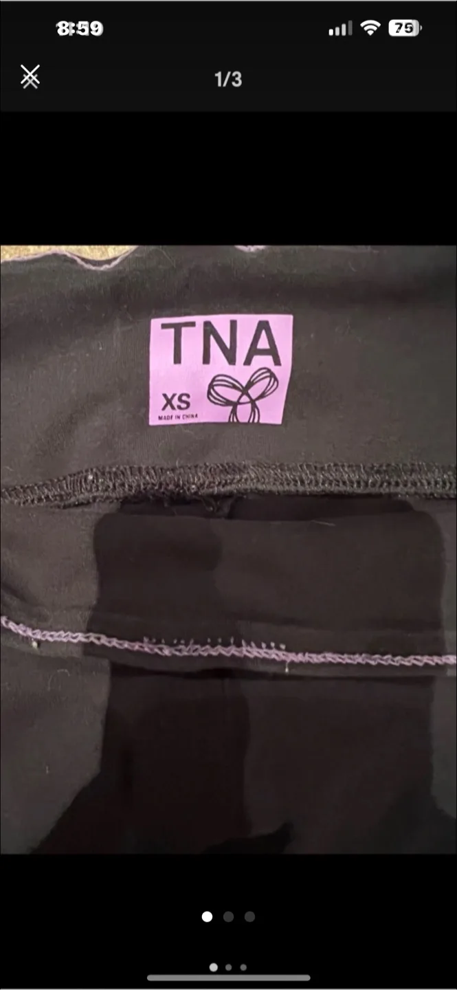 TNA Black Leggings - Size XS thumbnail