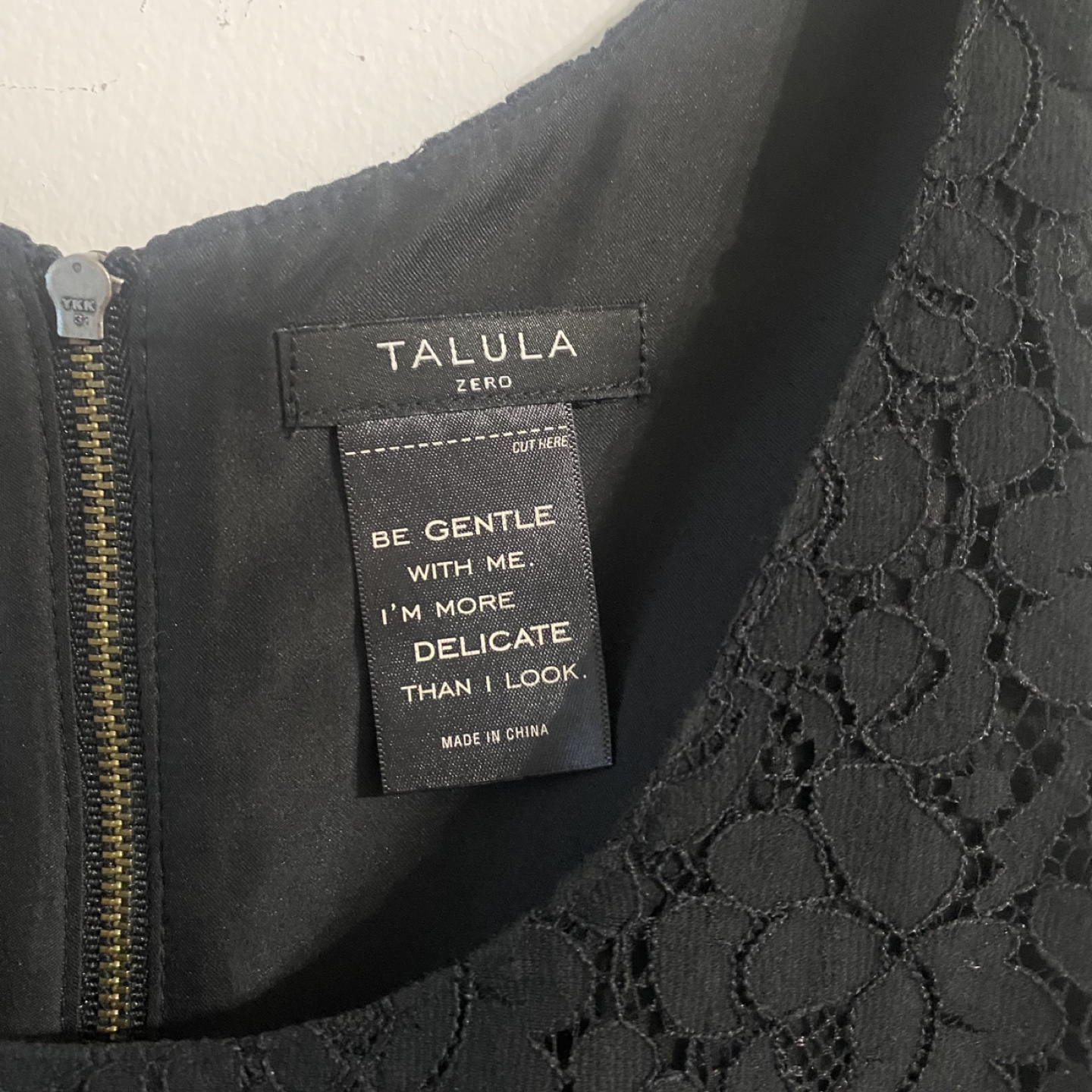 Talula Black Lace Dress - Size Zero - photo 3