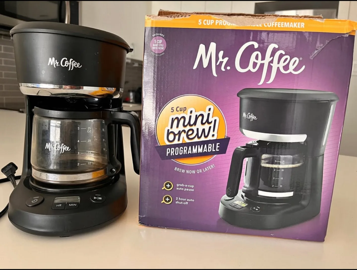 Mr. Coffee 5-Cup Mini Brew Programmable Coffeemaker