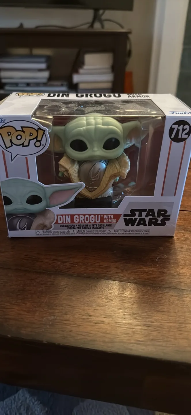 Funko Pop! Star Wars: Din Grogu with Armor #712 thumbnail