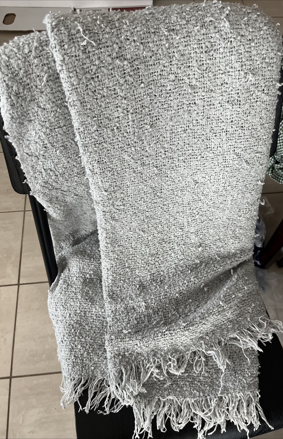 Woven Throw Blanket with Fringe#gifting