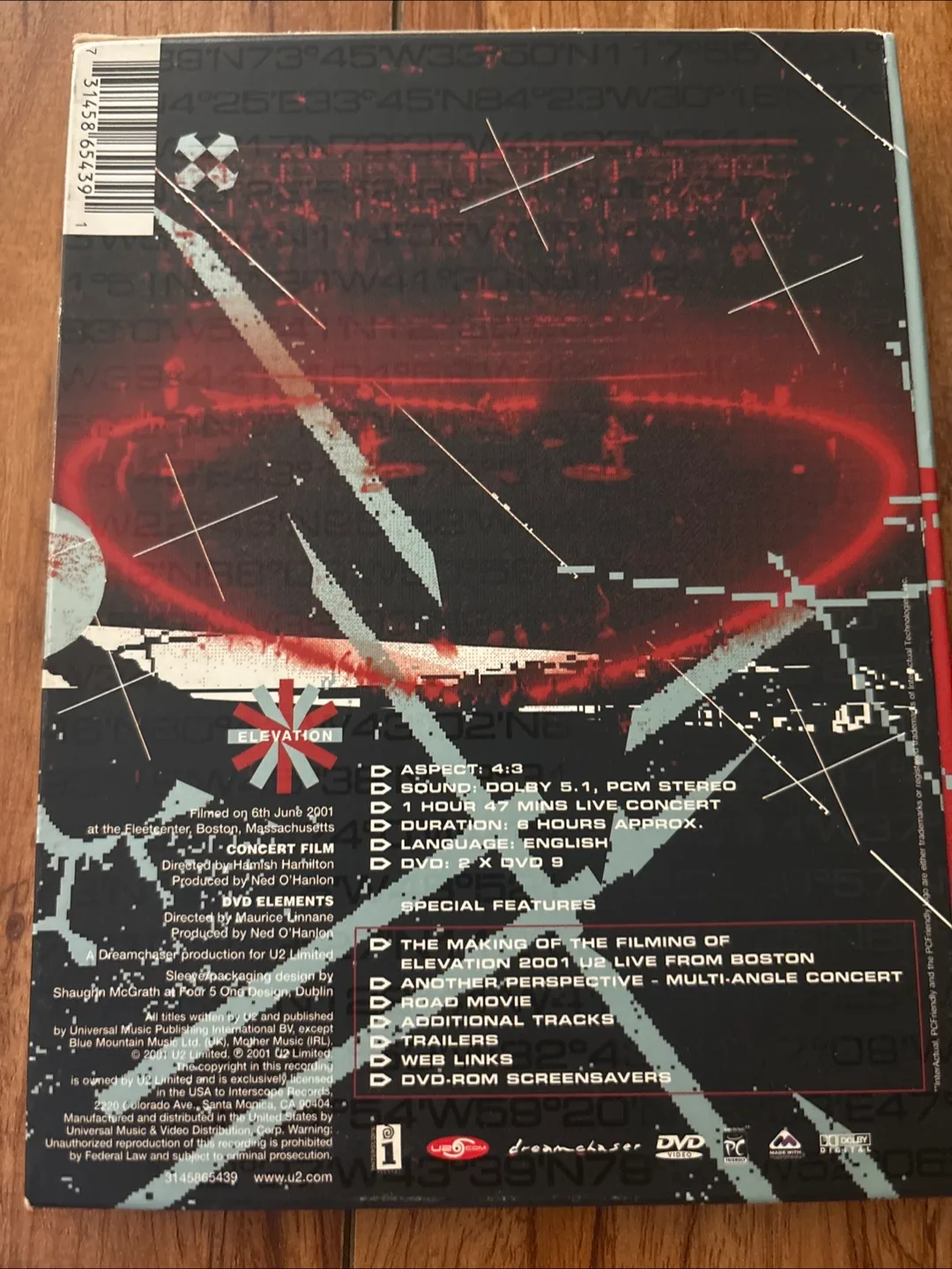U2 Elevation 2001 Live From Boston DVD image indicator(2)