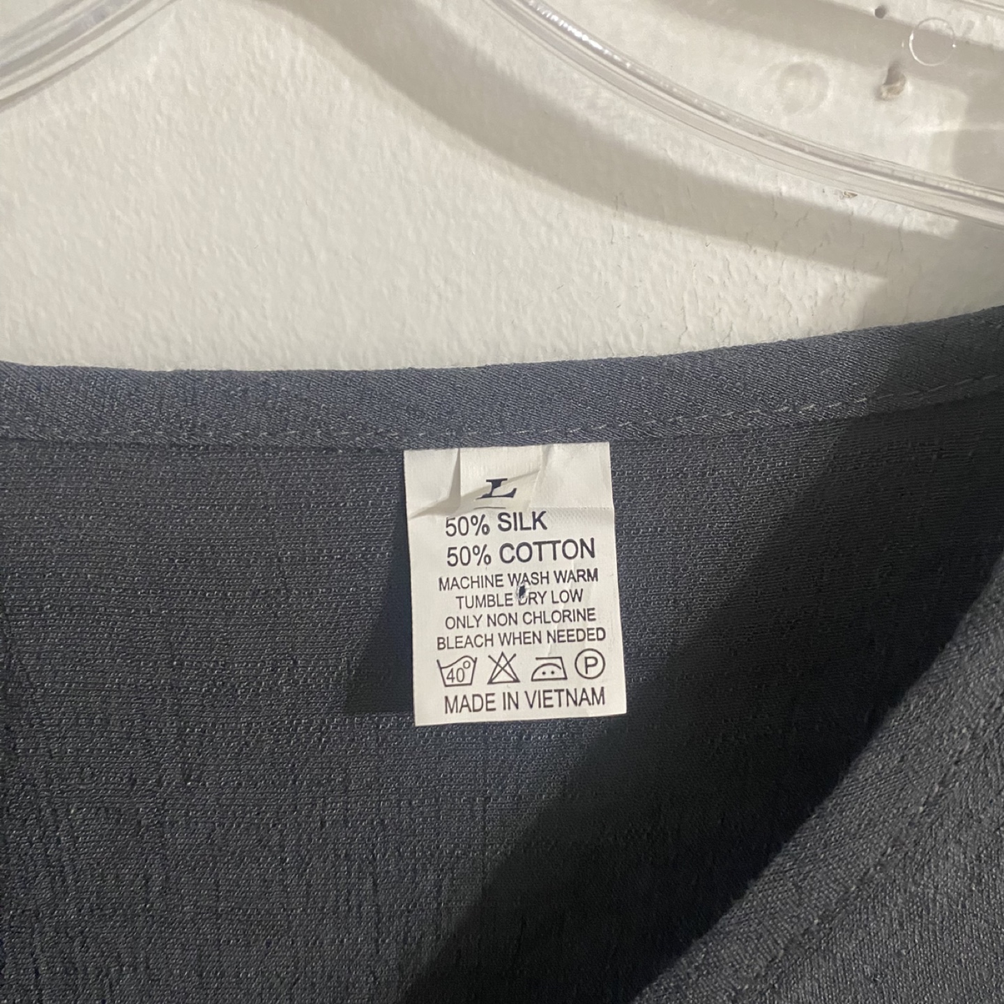 Silk Cotton Blend Blouse - Size L - photo 3