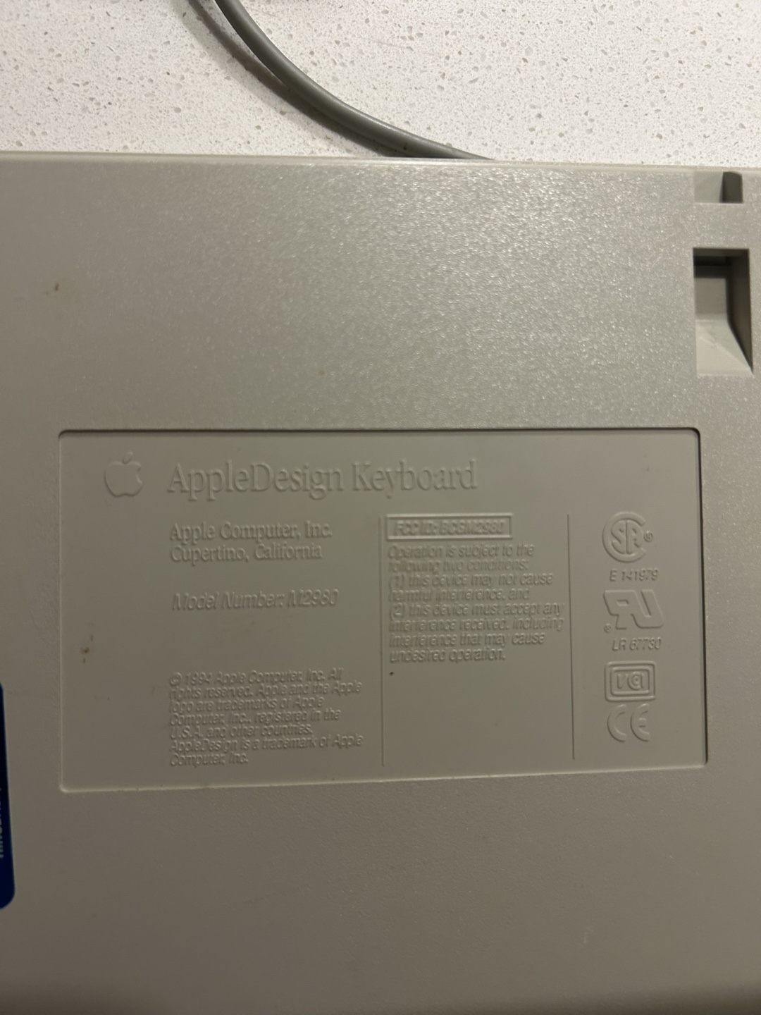 Vintage collectible AppleDesign Keyboard M2980 - photo 3