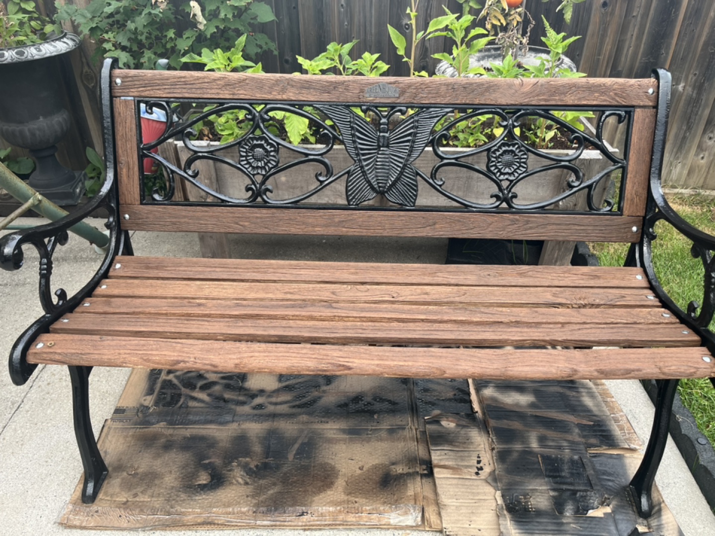 Greenhouse Butterfly Garden Bench - photo 3