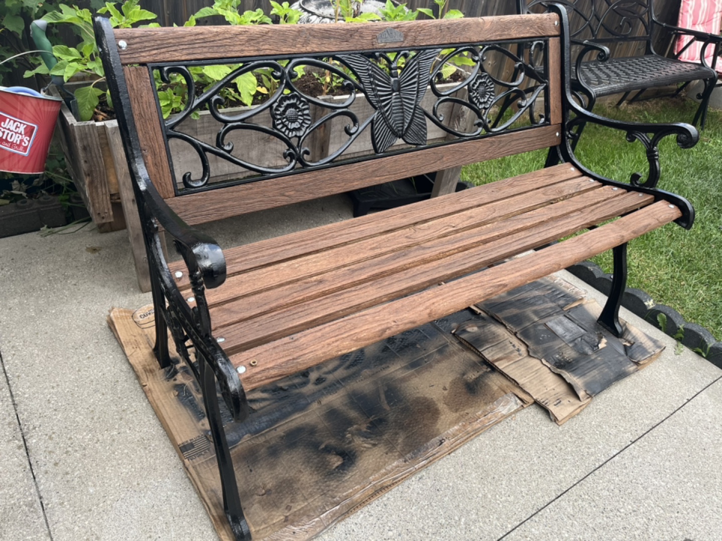 Greenhouse Butterfly Garden Bench - photo 2