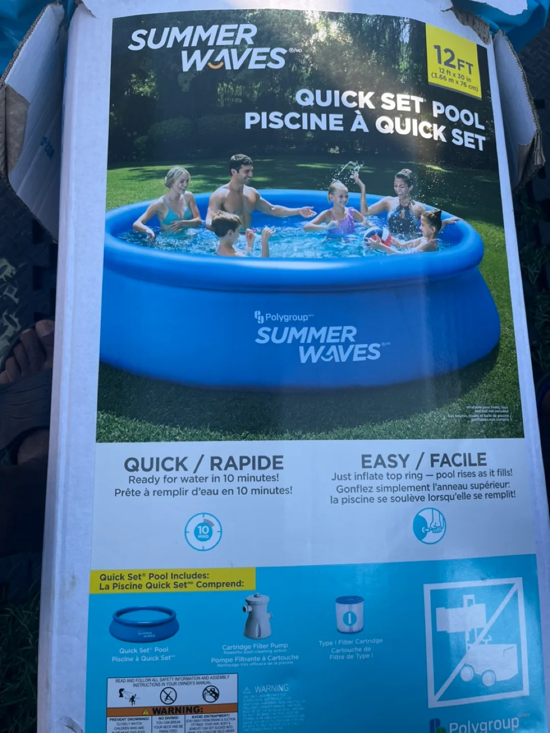 Summer Waves 12ft Quick Set Pool thumbnail