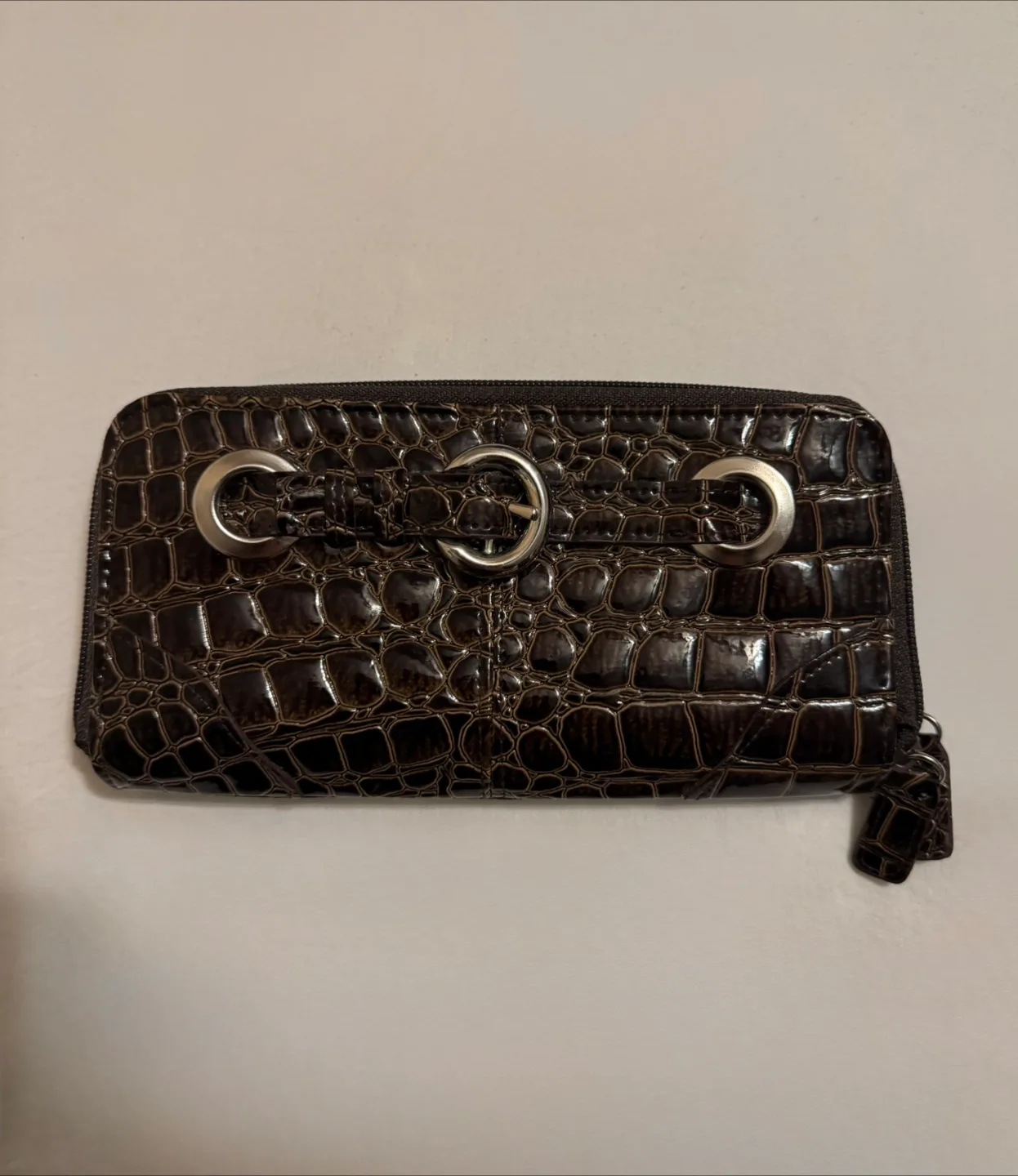 Zip Around Brown Wallet thumbnail