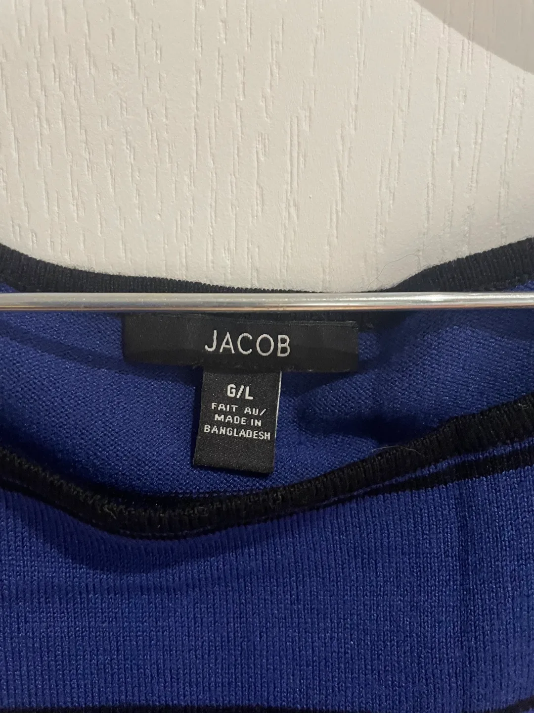 Jacob Blue & Black Striped Dress - Size G/L thumbnail