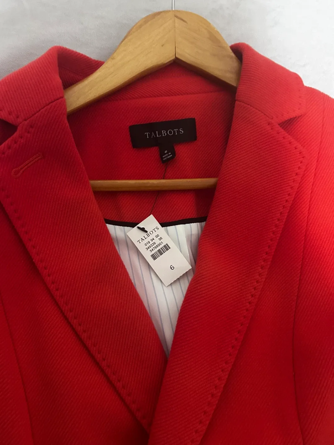 Talbots orange Blazer - Size 6 thumbnail