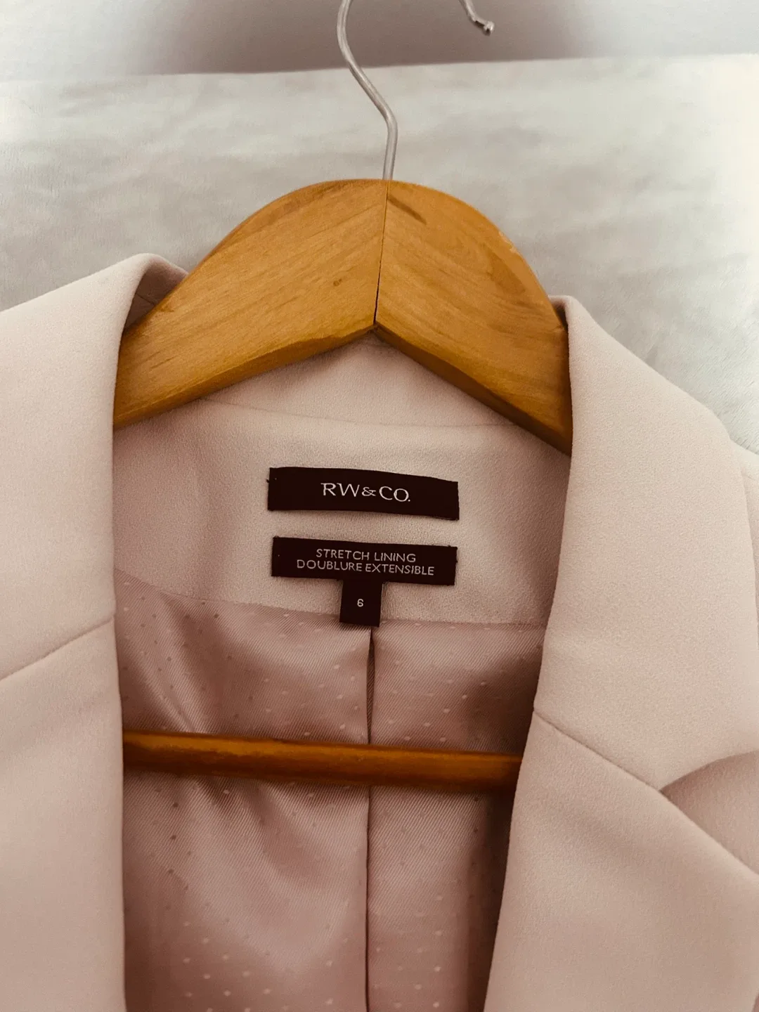 RW&CO. Blazer - Size 6 - Light Pink thumbnail