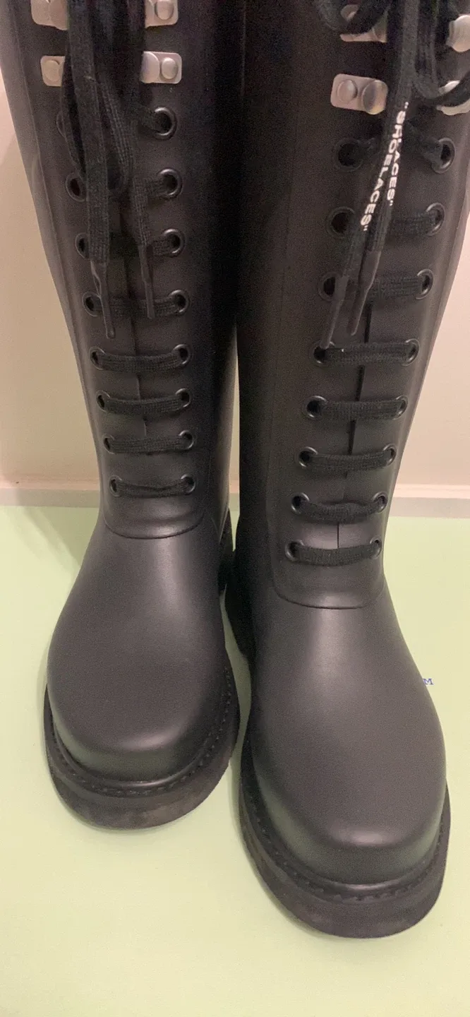 Off-White "For Riding" Black Rain Boots image indicator(5)