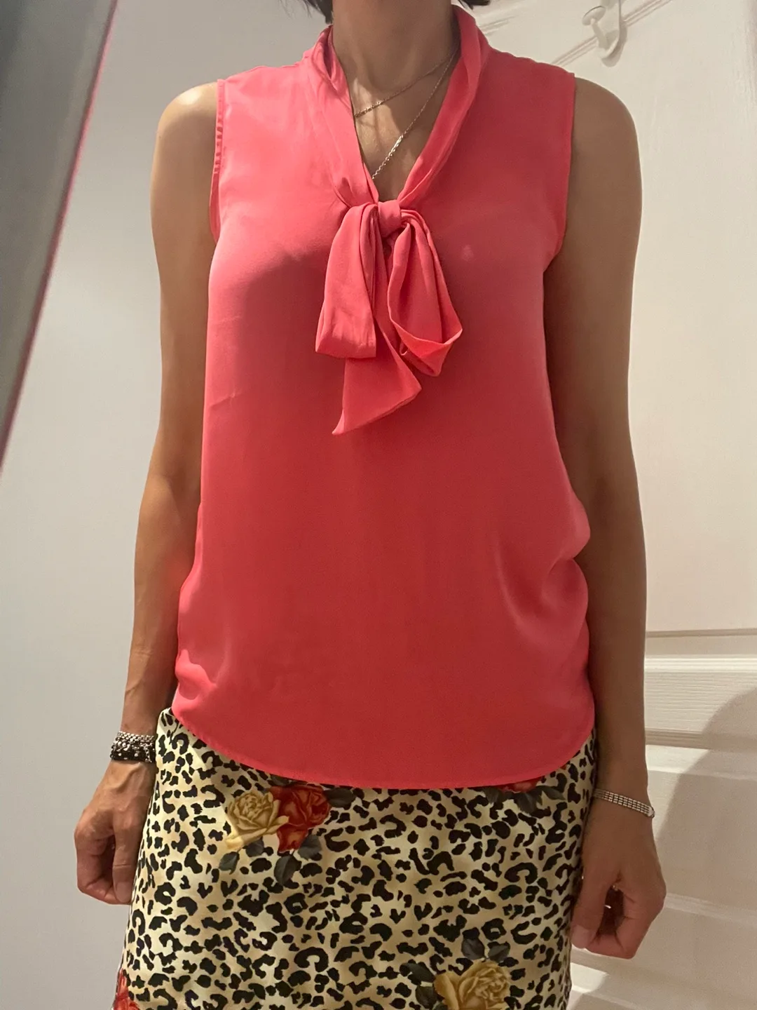 Jacob Coral Sleeveless Blouse thumbnail