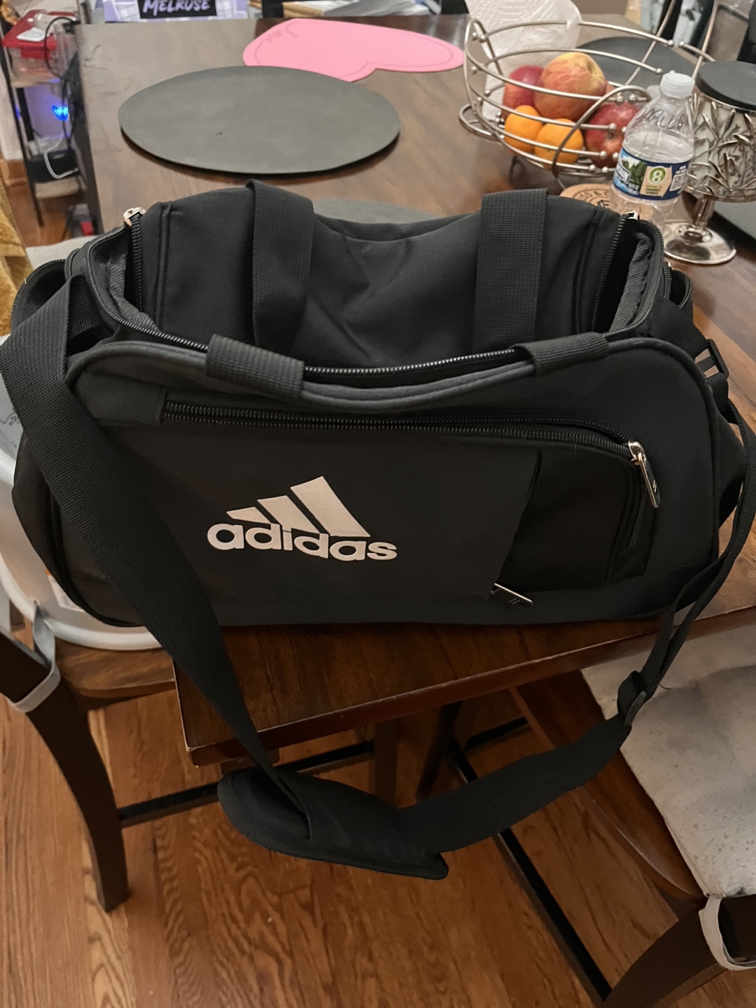Adidas Black Duffle Bag