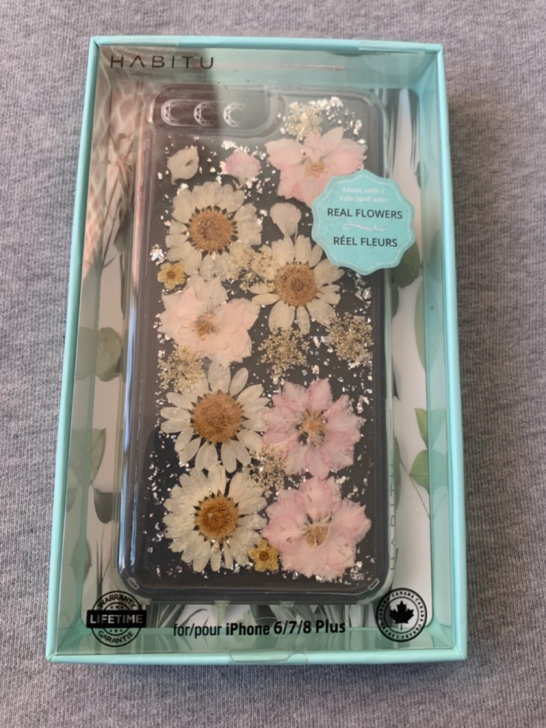 Habitu iPhone 6/7/8 Plus Real Flower Case - New thumbnail