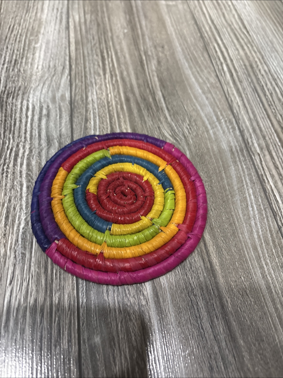 Handmade Rainbow Coasters (Set of 3)