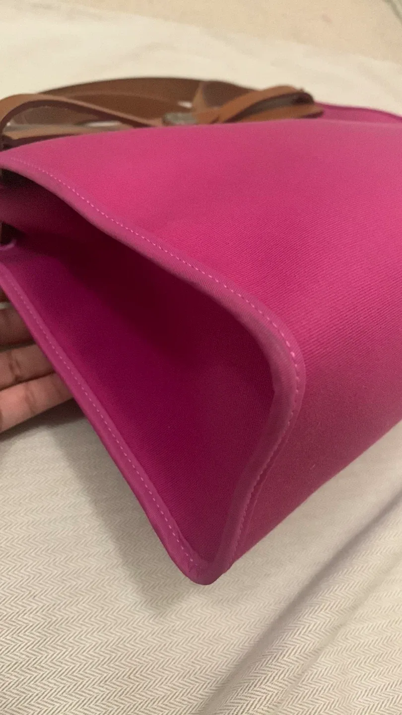 Hermès Herbag Zip 31 Fuchsia/Natural Bag image indicator(3)