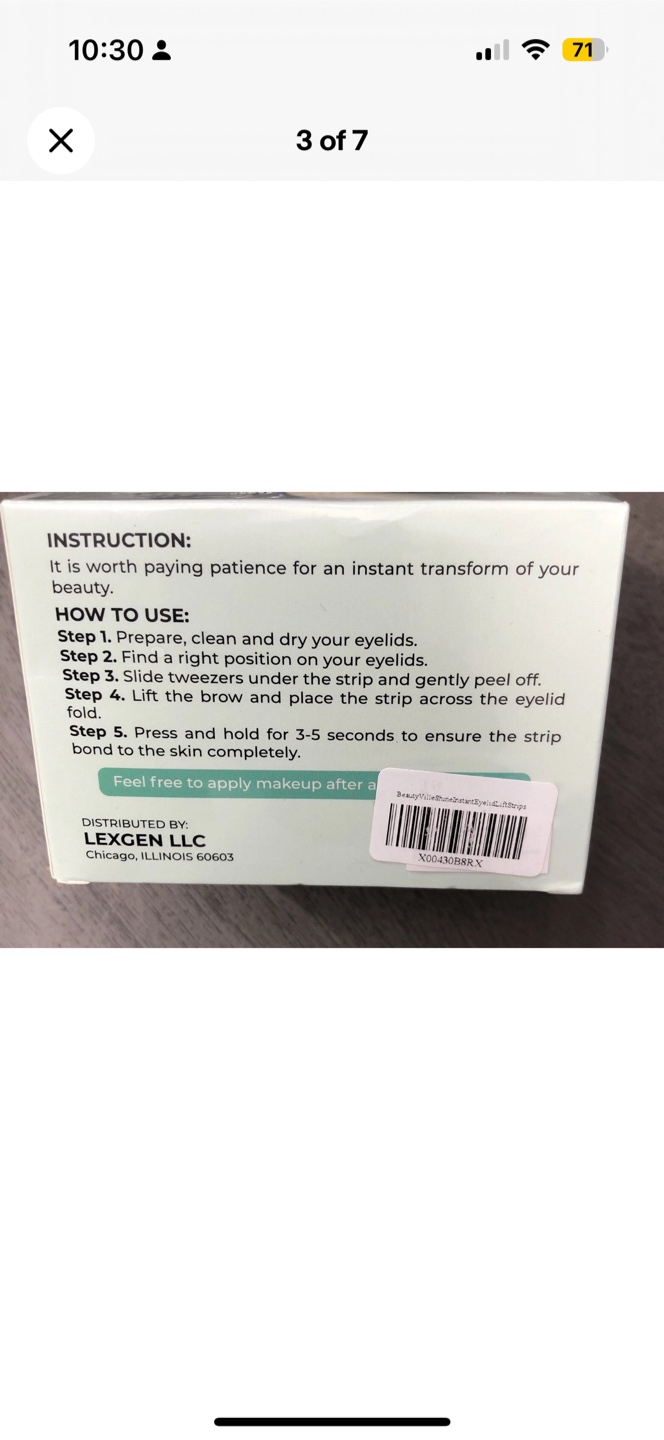 New BeautyVille Shine Instant Eyelid Lift Strips - photo 3
