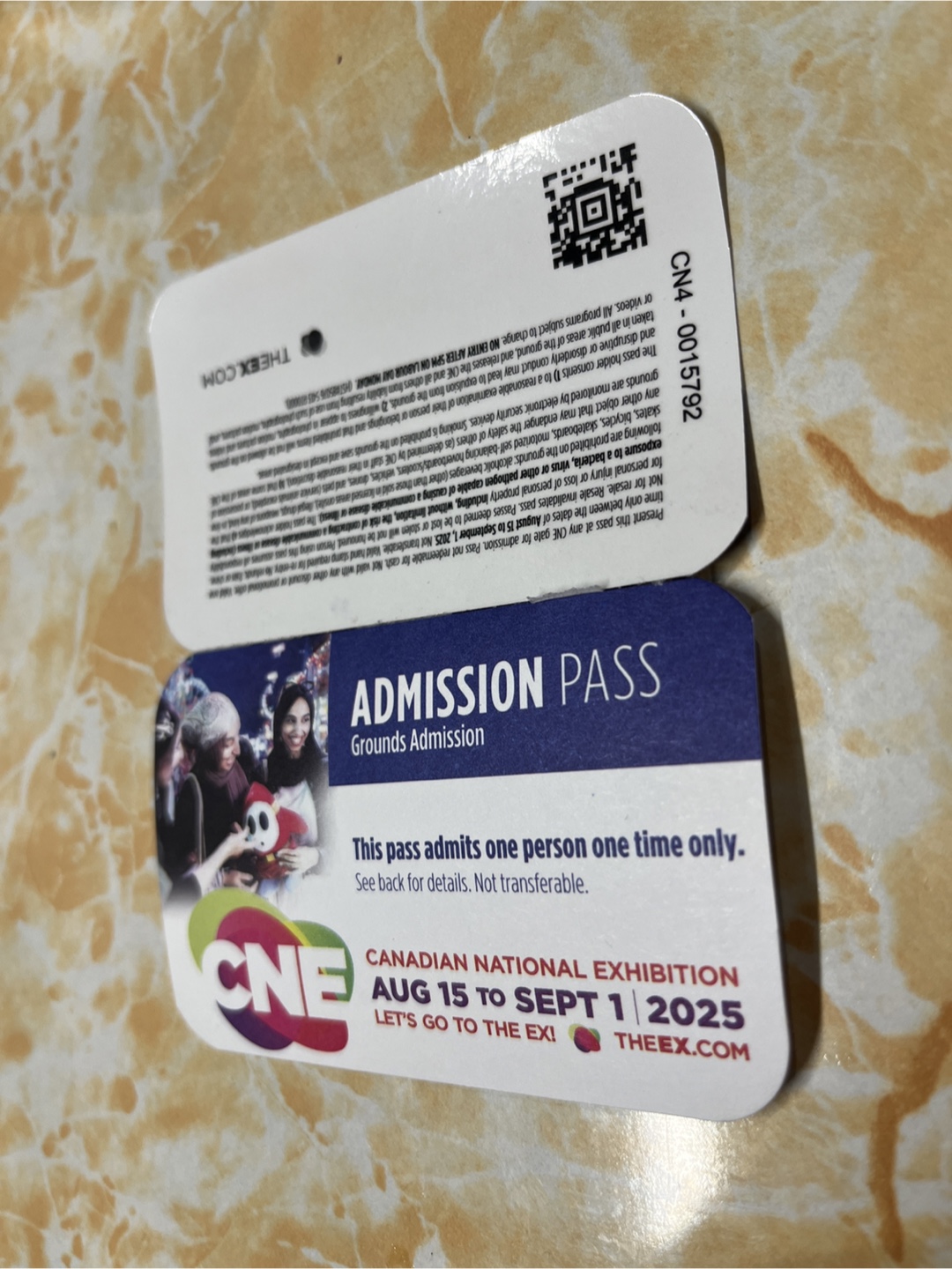 CNE ticket X 2 = $50 - Canadian National Exhibition Pass 2025