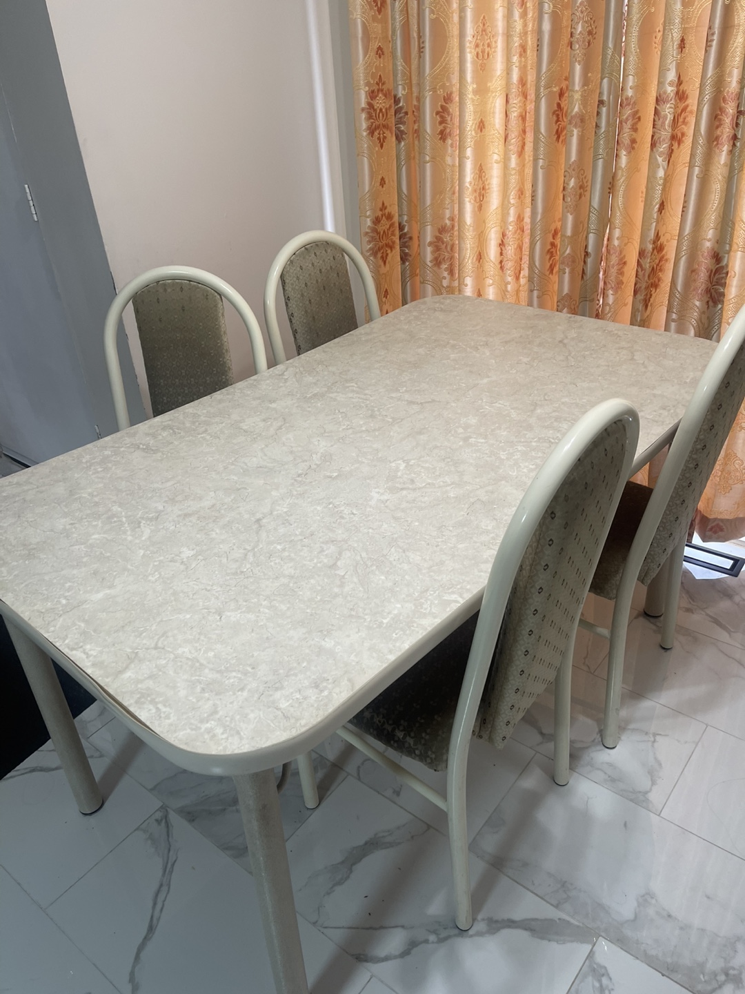 Dining Table with Four Chairs