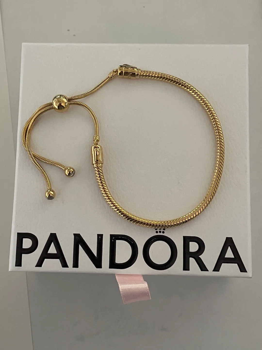Authentic Pandora Slider / adjustable - 14k Gold-plated (NEW) thumbnail