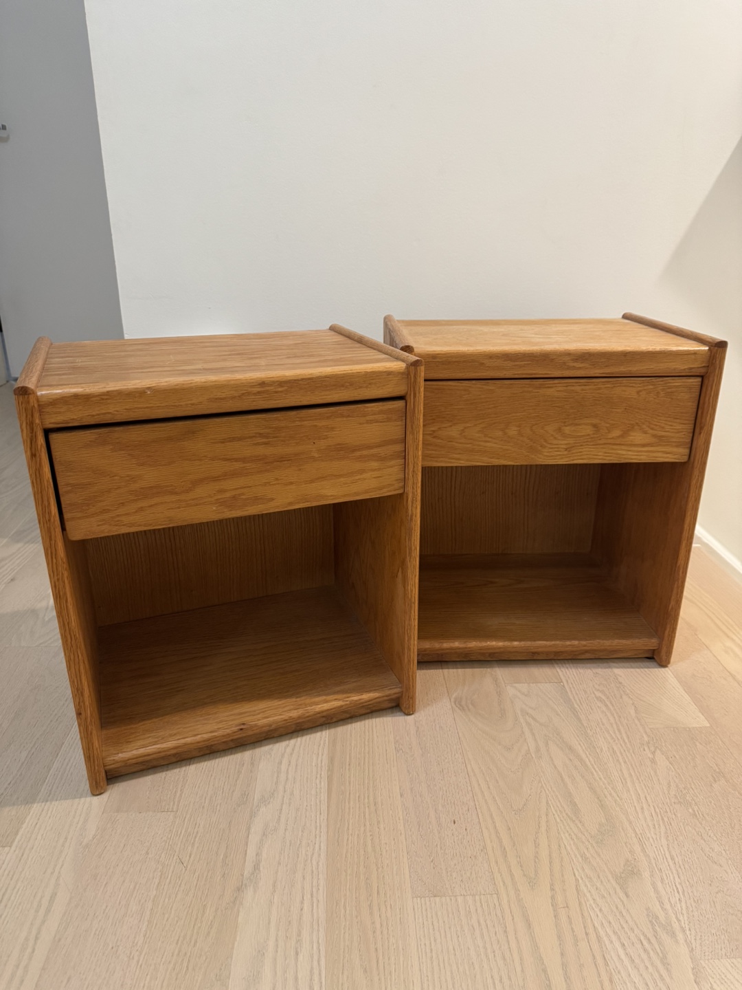 Pair of Oak Nightstands