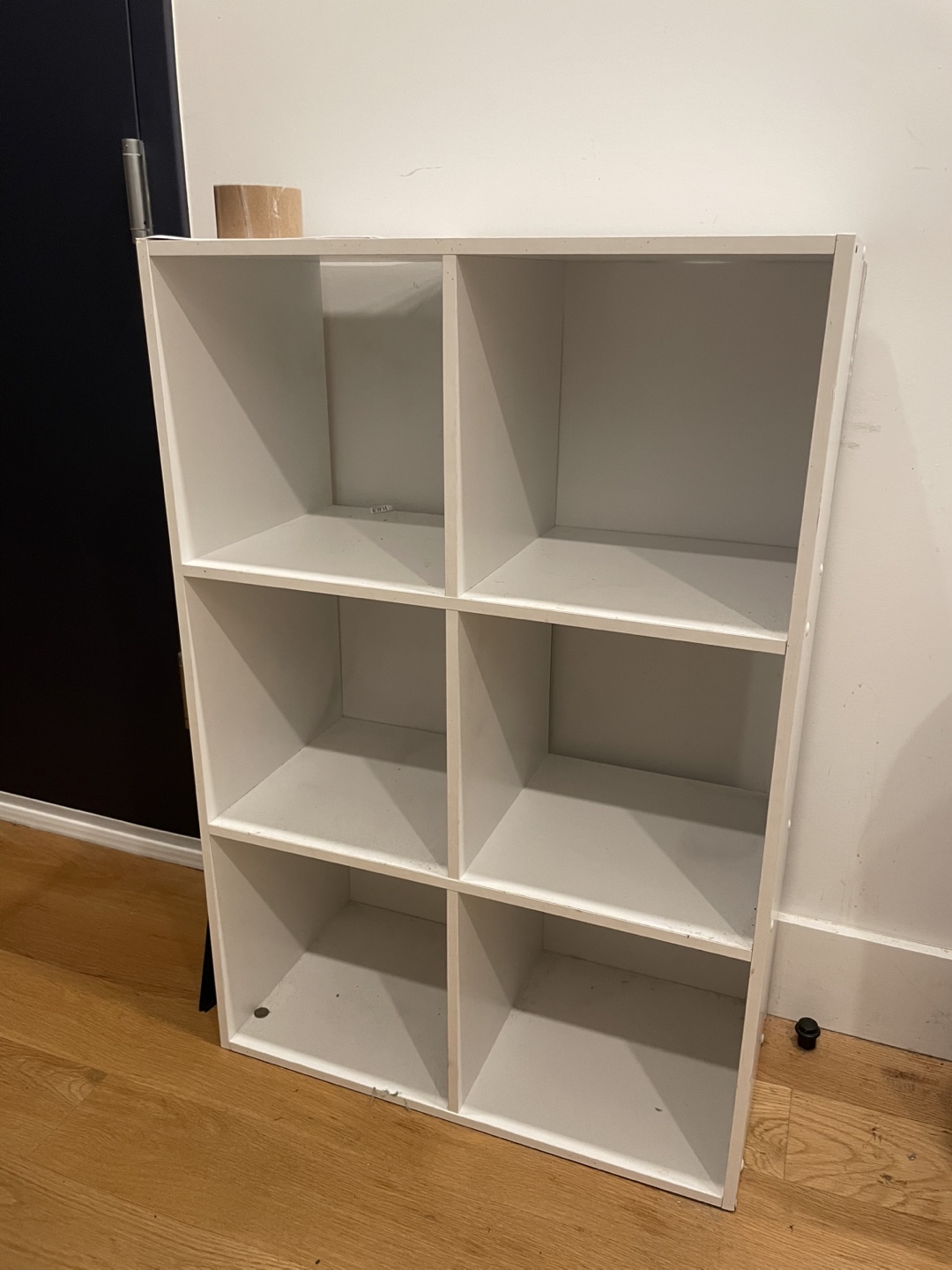 White 6-Cube Storage Shelf