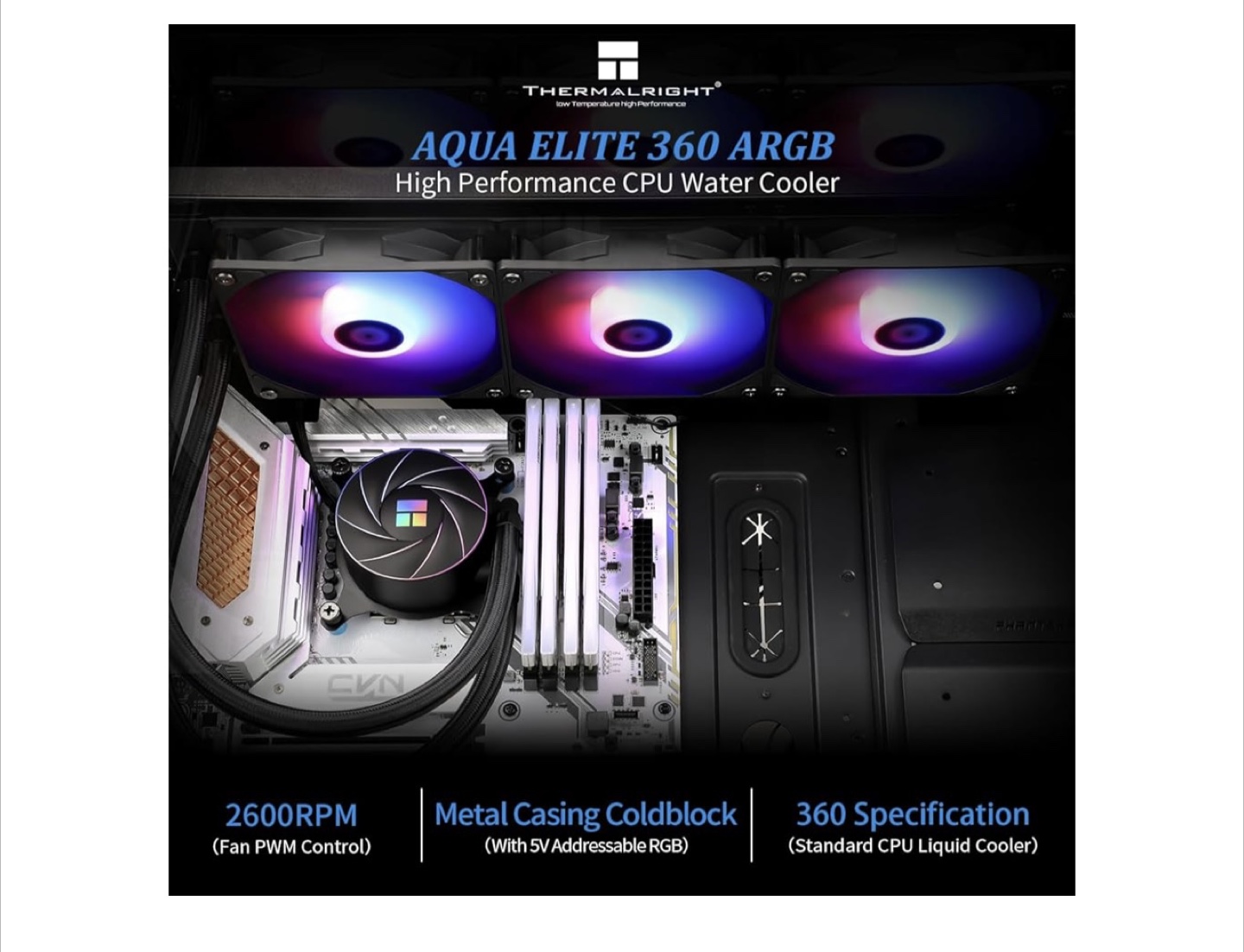 Thermalright AQUA ELITE 360 ARGB CPU Water Cooler - photo 2