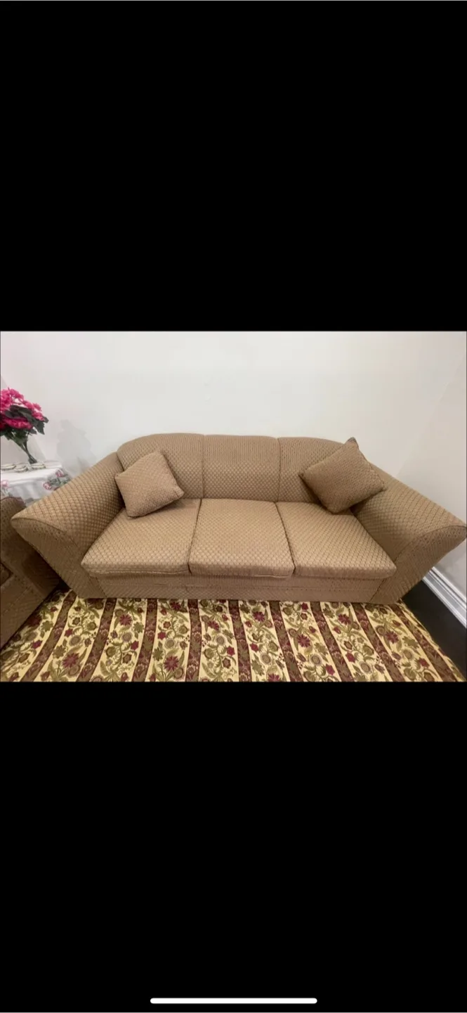 Brown Sofa Set - 3 Seater, 2 Seater, Armchair image indicator(3)