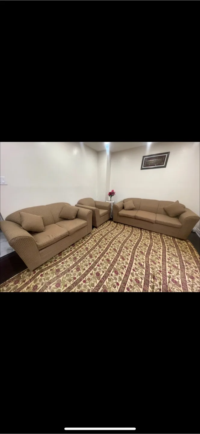Brown Sofa Set - 3 Seater, 2 Seater, Armchair image indicator(2)