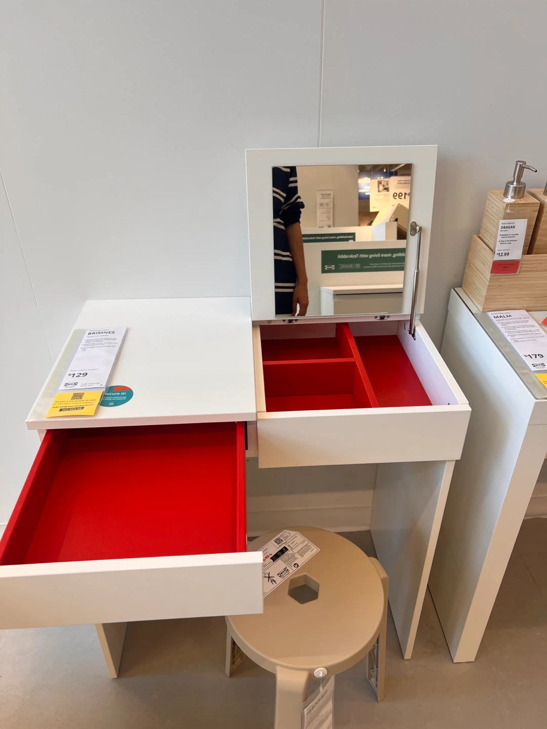 IKEA Brimnes Dressing Table - White - Study Desk