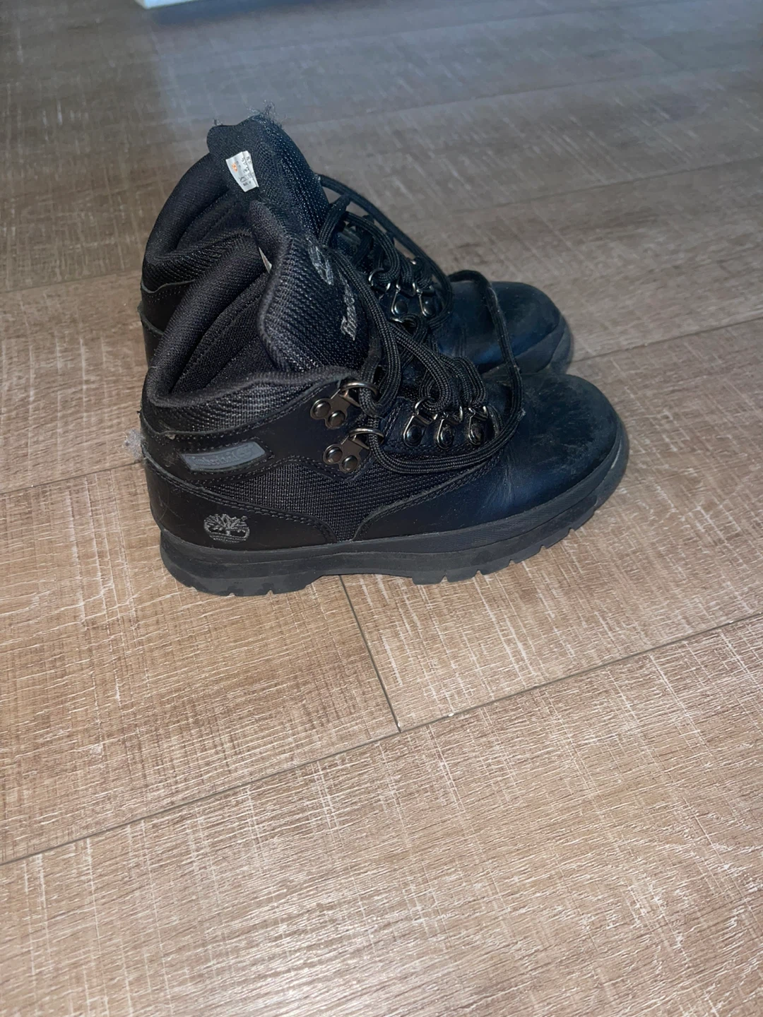Timberland Black Euro Hiker Boots