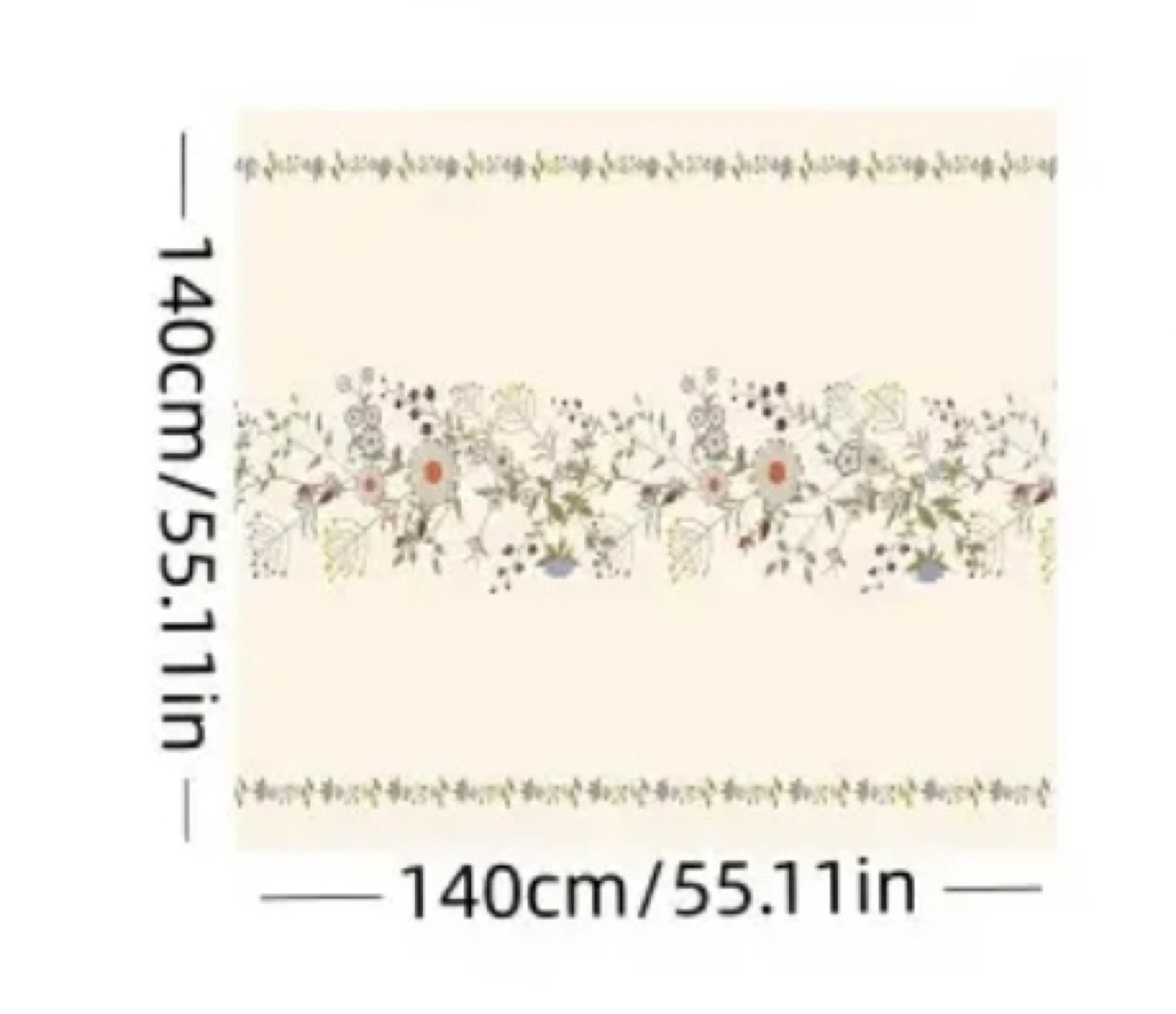 Floral Tablecloth - 55" x 55" - photo 3