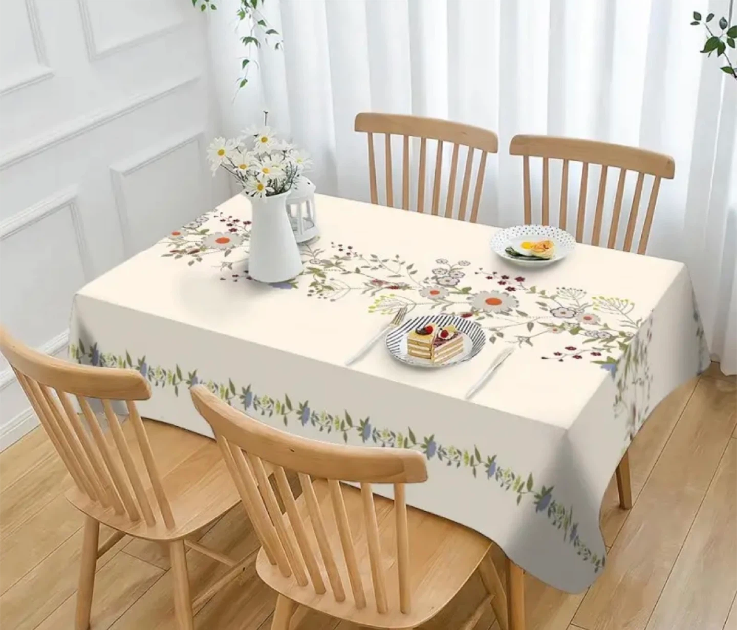 Floral Tablecloth - 55" x 55"