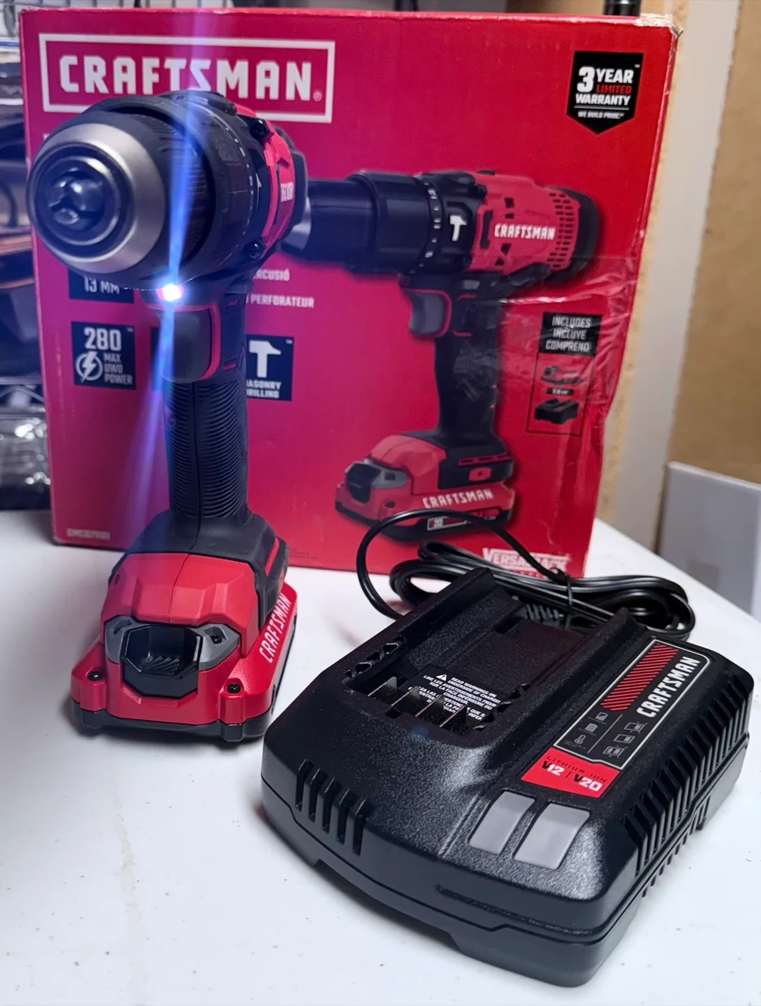 CRAFTSMAN V20 1/2” Hammer Drill Kit – Lithium Ion thumbnail