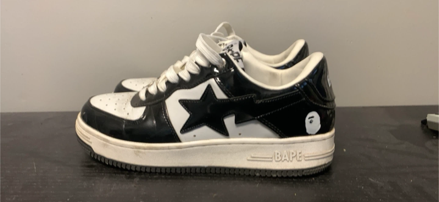 BAPE STA Low Black/White Sneakers