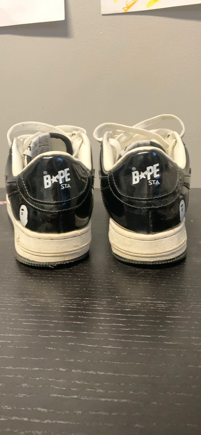 BAPE STA Low Black/White Sneakers - photo 3