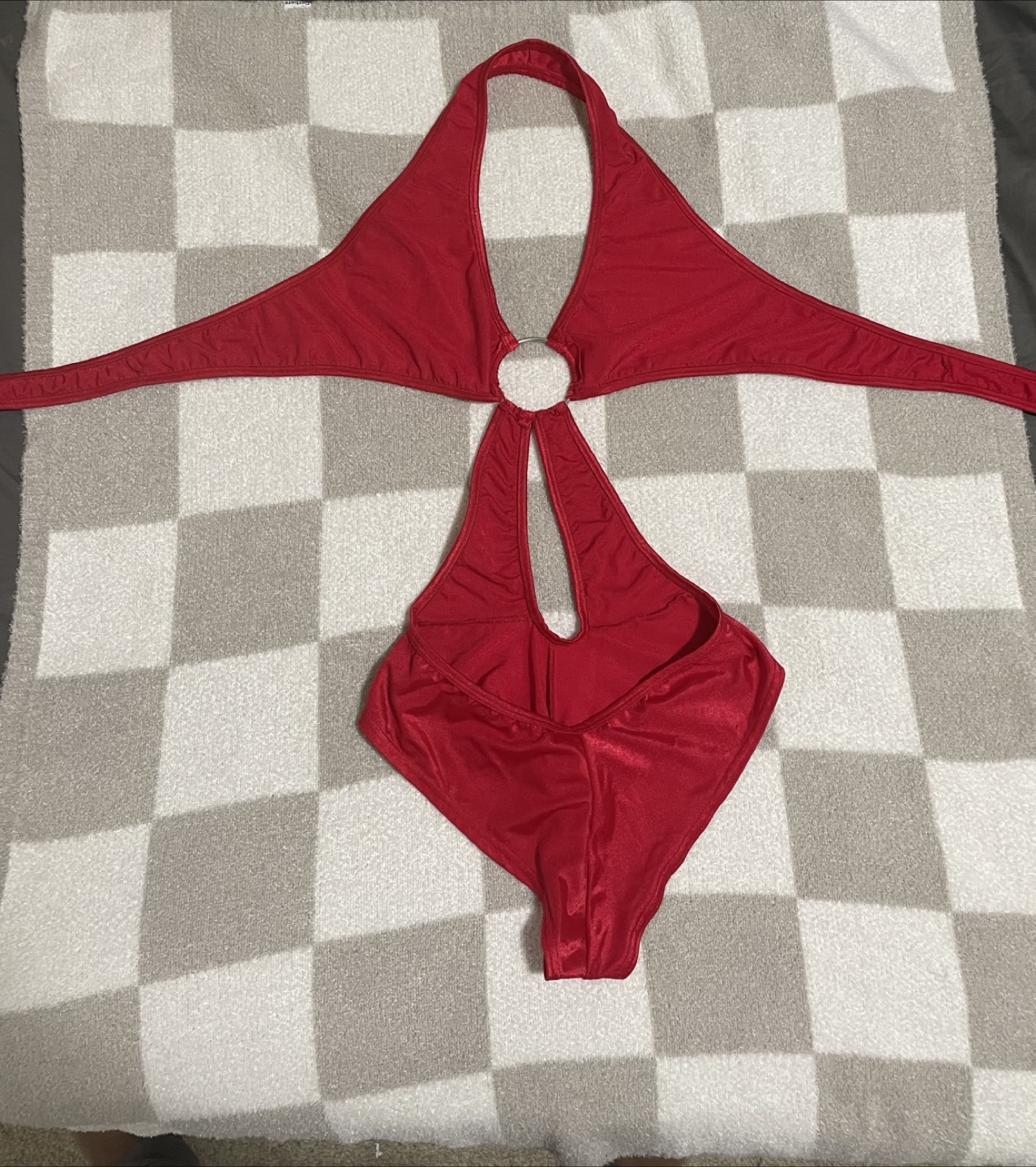 Red Halter Swimsuit - photo 2