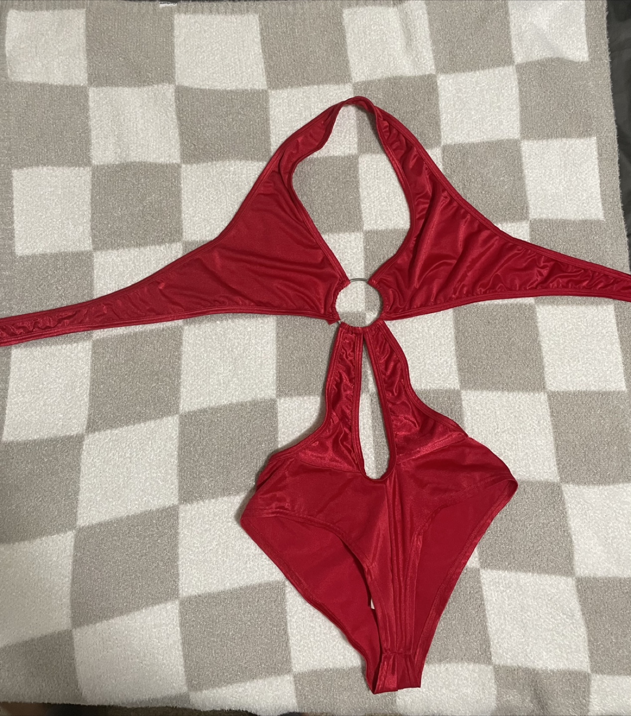 Red Halter Swimsuit